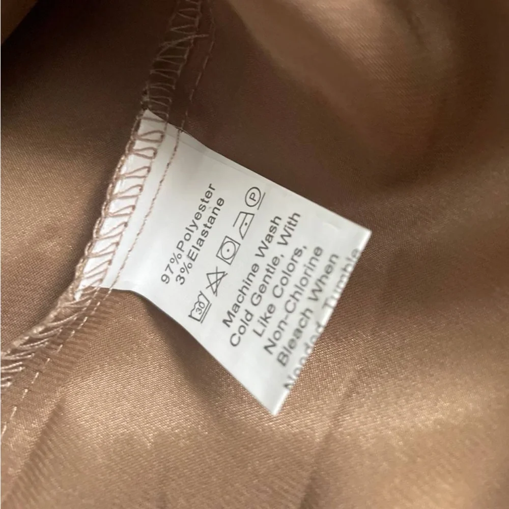 Light Brown Satin Nightgown Dress - Picture 10 of 10